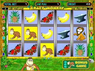 игровой автомат и слот обезьянки crazy monkey
